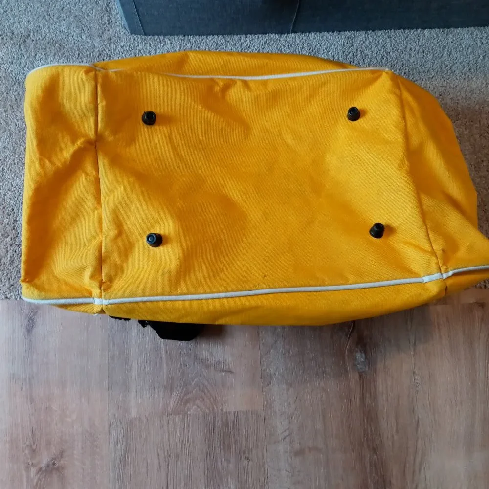Yellow and black sports bag